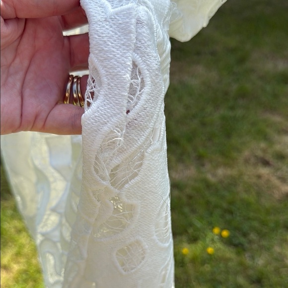 NWT Bardot Cream Sheath Dress Spaghetti Strap Wedding size 6 - Picture 4 of 11